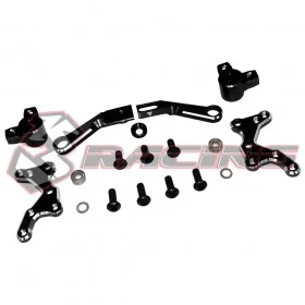 3RACING Set de direction V2 Alu Noir Sakura D4 SAK-D4819/V2/BK