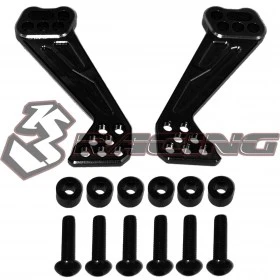 3RACING Supports D'Amortisseurs Avant Alu Noir Sakura D4 SAK-D4829/BK