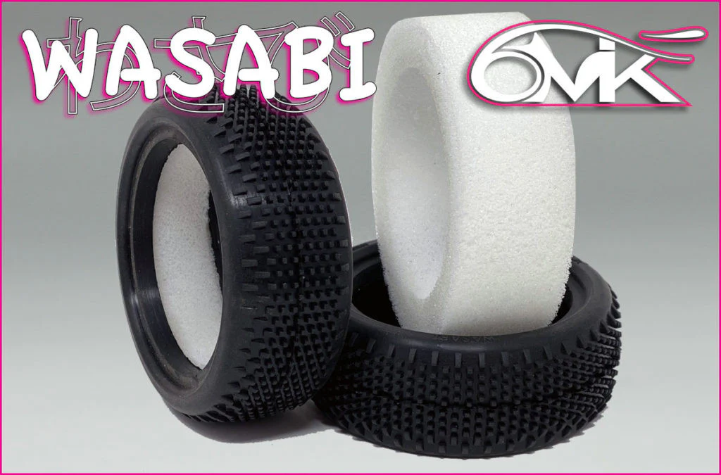 6MIK Pneus Avant 1/10 4x4 Wasabi (x2) TM111