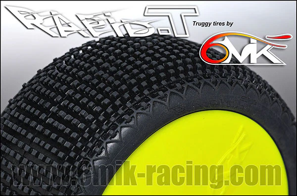 6MIK Pneus Truggy Rapid-T + Jantes Ultra Jaunes (x2) TUY11 - Image 4
