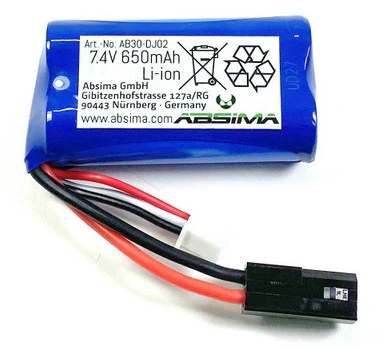 Absima Batterie Li-Ion 7.4V 650mAh AB30-DJ02