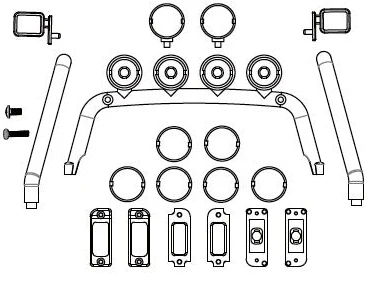 Absima Kit accessoires de carrosserie CR18P EVO 1/18 HBP240324