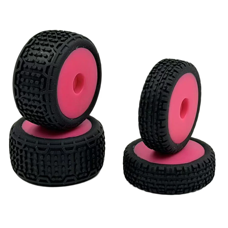 Absima Pneus + Jantes Rose Avant et Arrière (4Pcs) Speck-B 1/24 HBP250143