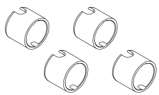 Absima Raccord cardan central (x4) CR4.4 1231076