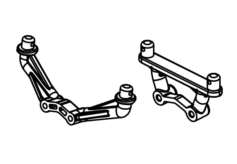 Absima Support Carrosserie (x2) Mini AMT BL/3S 1610113