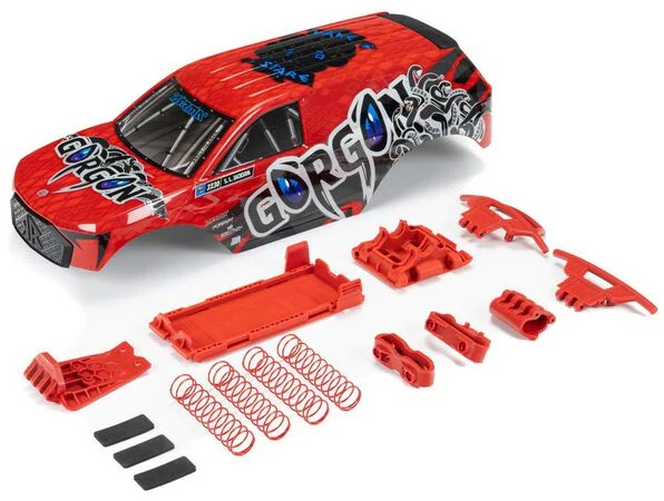 Arrma Carrosserie Gorgon avec Accessoires Rouge ARA402351