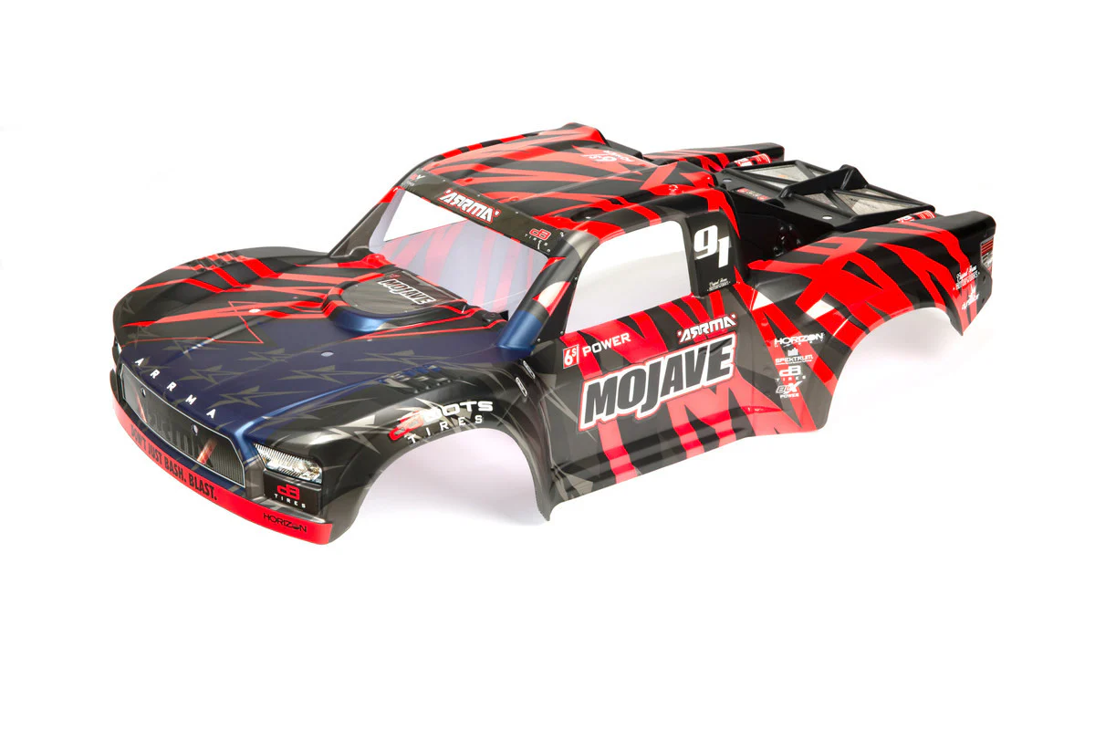 Arrma Carrosserie Peinte Noir/Rouge Mojave ARA411004