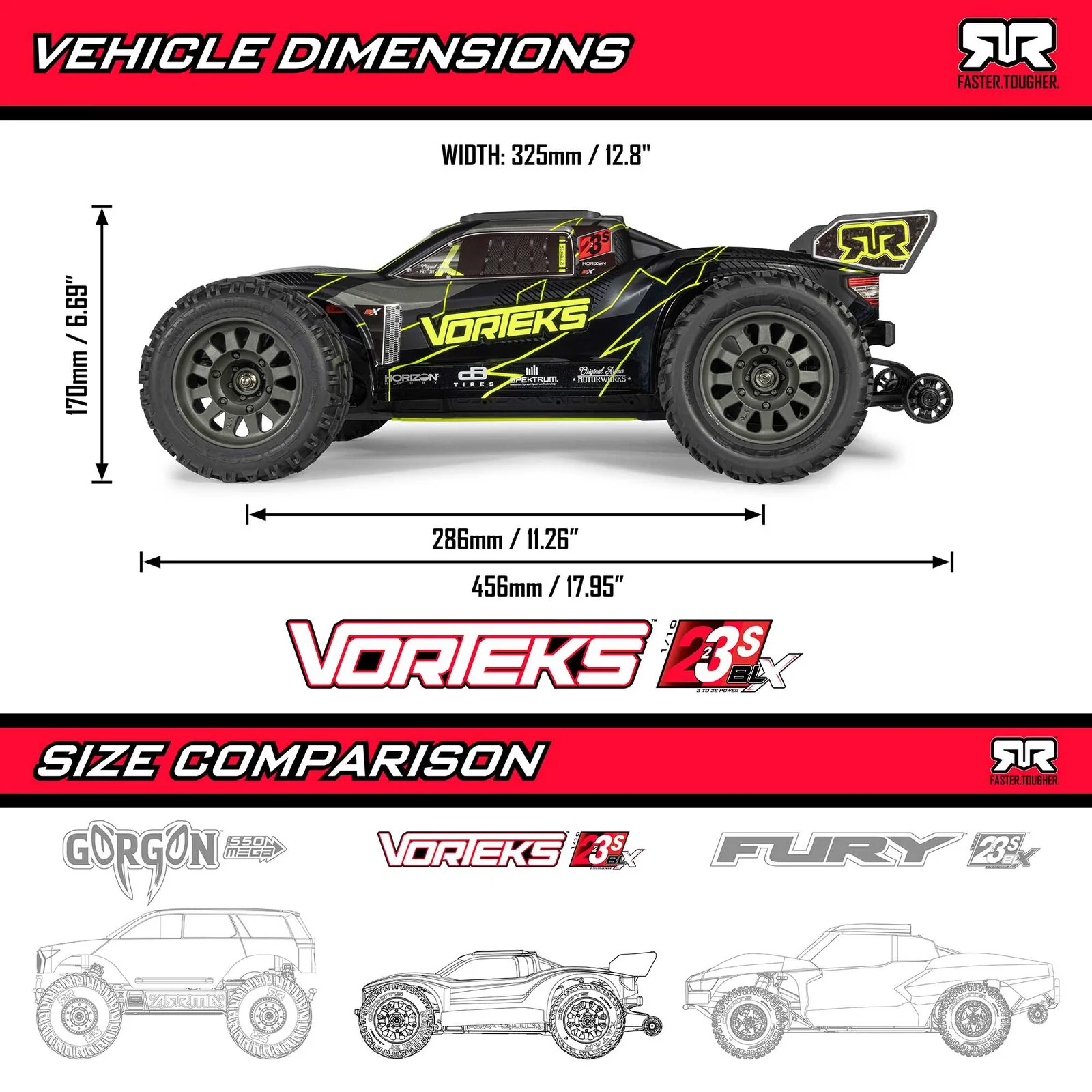 Arrma Stadium Truck Vorteks 2WD 223S BLX RTR 1/10 ARA3505 - Image 28