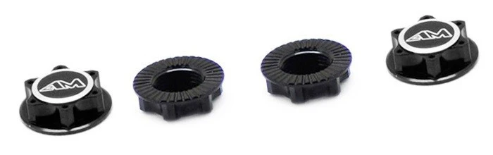 Arrowmax Ecrou de Roue 17mm Aluminium Noir (x4) AM030005B