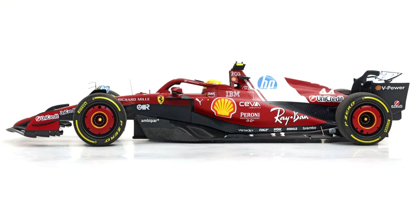 BBR Models Diecast F1 Ferrari SF-25 Lewis Hamilton Chine 2025 1/18 BBR251844 - Image 2
