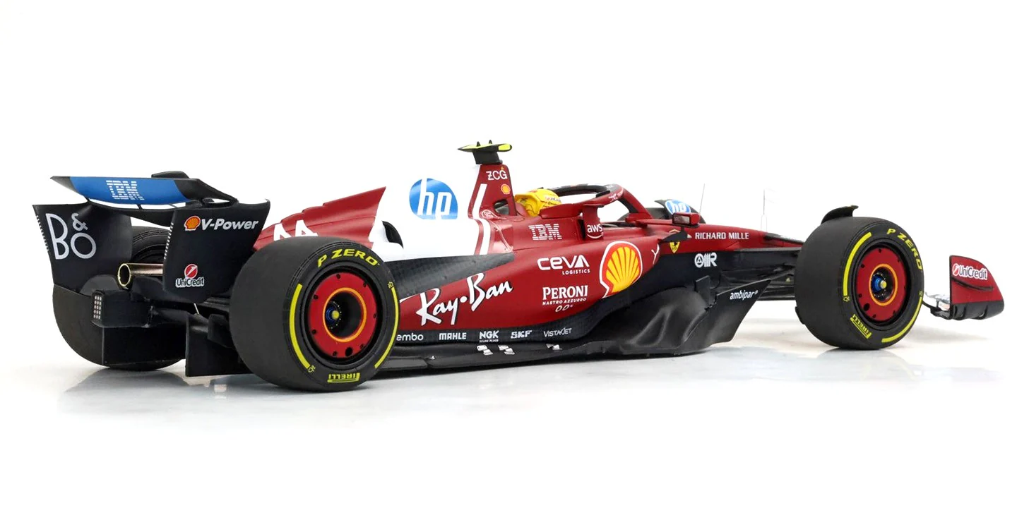 BBR Models Diecast F1 Ferrari SF-25 Lewis Hamilton Chine 2025 1/18 BBR251844 - Image 3