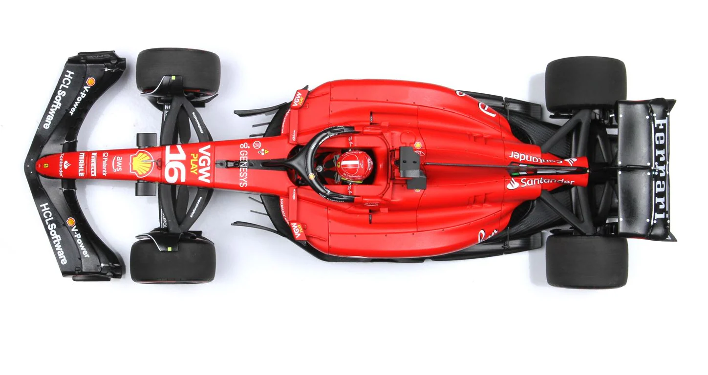 BBR Models Diecast F1 Ferrari SF23 Charles Leclerc SPA 2023 1/18 BBR231816C - Image 4