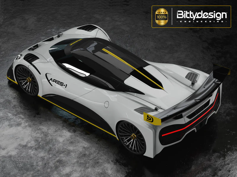Bittydesign Carrosserie Ares-1 1/10 GT 190mm BDGT-190AS1 - Image 2