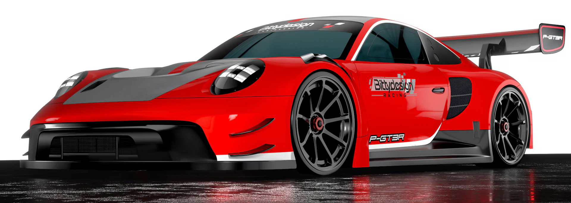 Bittydesign Carrosserie GT8 P-GT3R 1/8 360mm BBDGT8-PGT3RLW - Image 6