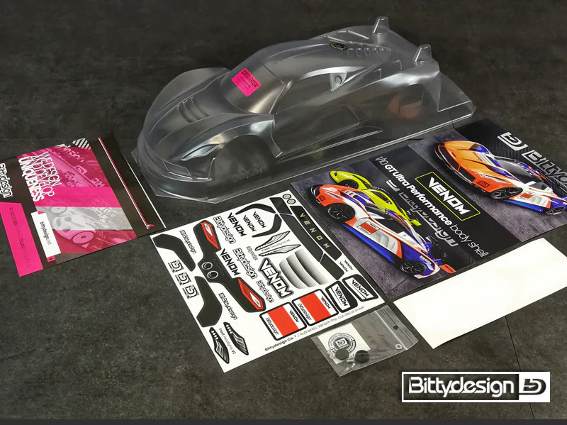 Bittydesign Carrosserie Venom 1/10 GT 190mm BDGT-190VNM - Image 6