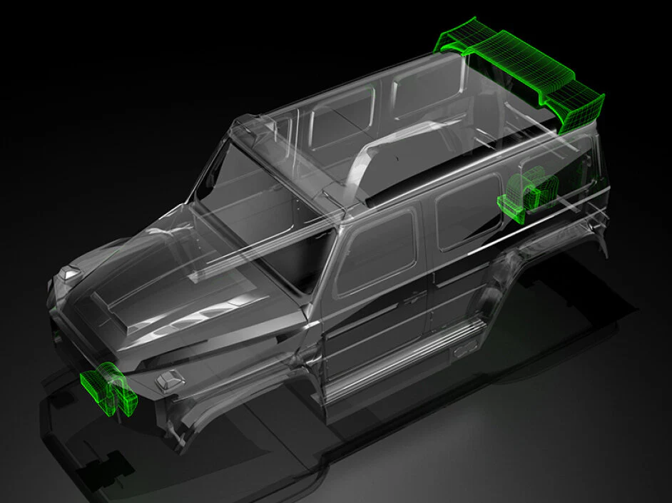 Bittydesign Carrosserie W464 Prédécoupé TRX-4M BDTRX-18W464 - Image 3
