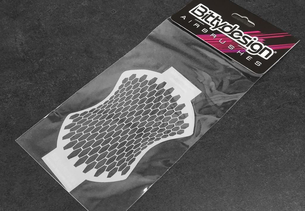 Bittydesign Pochoir Vinyle "Honeycomb V2" pour Carrosserie BDSTC-003