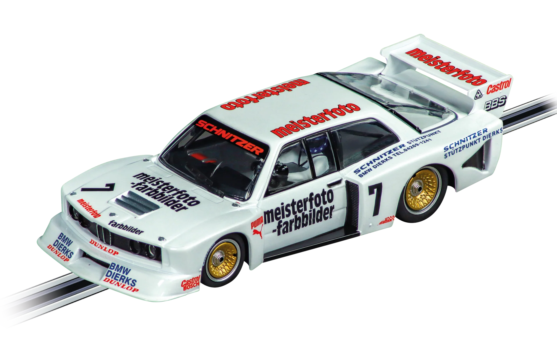 Carrera Evolution 132 BMW 320 Turbo Flachbau Team Schnitzer n°7 27798