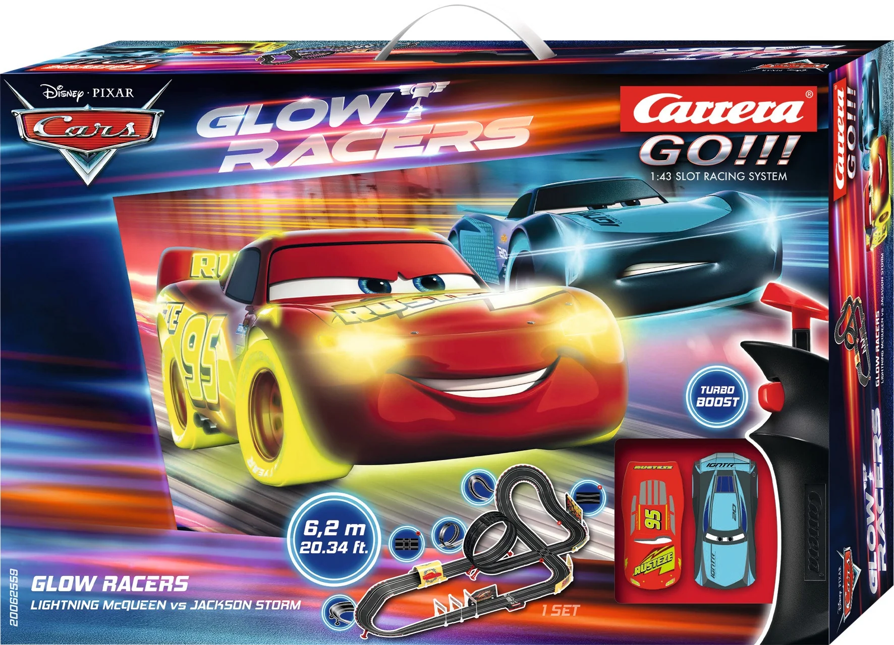 Carrera GO!!! Circuit Disney Pixar Cars - Glow Racers 62559 - Image 2