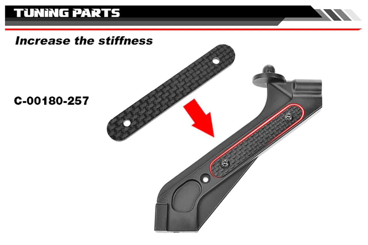 Corally Support Aileron Arrière V2 Kagama C-00180-105-2 - Image 3