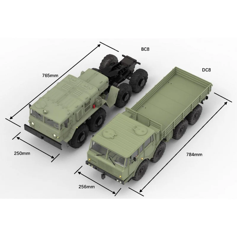 Cross-RC Camion militaire DC8 1/12 Kit - Image 7