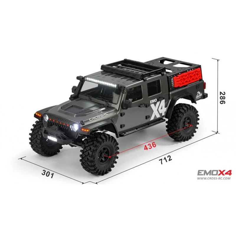 Cross-RC Crawler EMO X4 4WD 775 Brushed 1/8 RTR CRO90100175 - Image 5