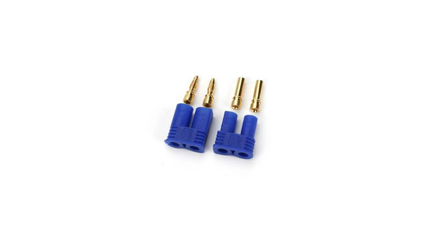 Dynamite Connecteur EC2 Male (vario)/Femelle (accu) (x2) DYNC0002