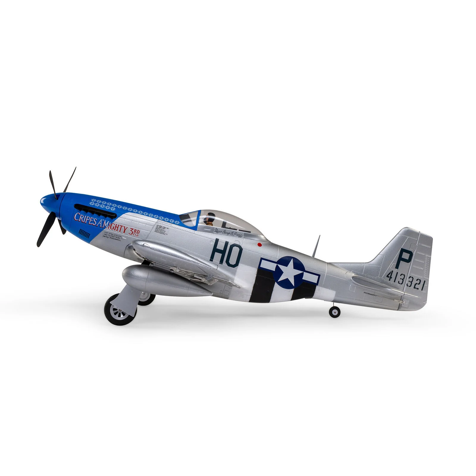 E-Flite Avion P-51D Mustang 1.2M BNF Basic Smart EFL089500 - Image 7
