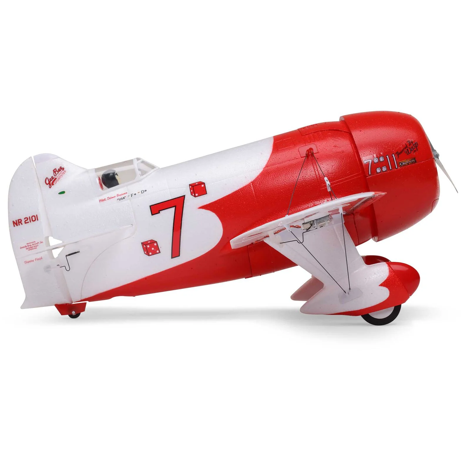 E-Flite UMX Gee Bee R-2 510mm BNF Basic AS3X EFLU61500 - Image 2