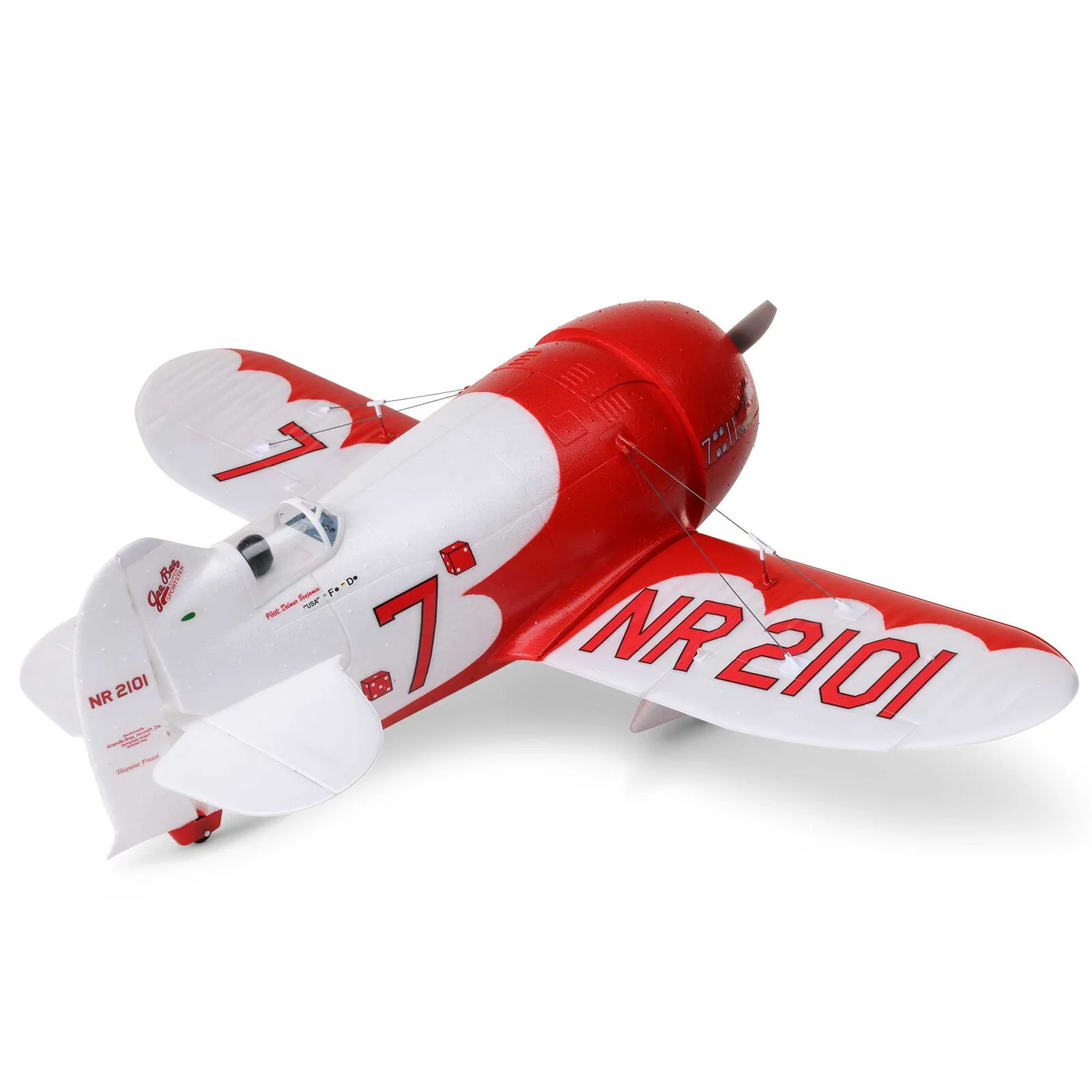 E-Flite UMX Gee Bee R-2 510mm BNF Basic AS3X EFLU61500 - Image 7