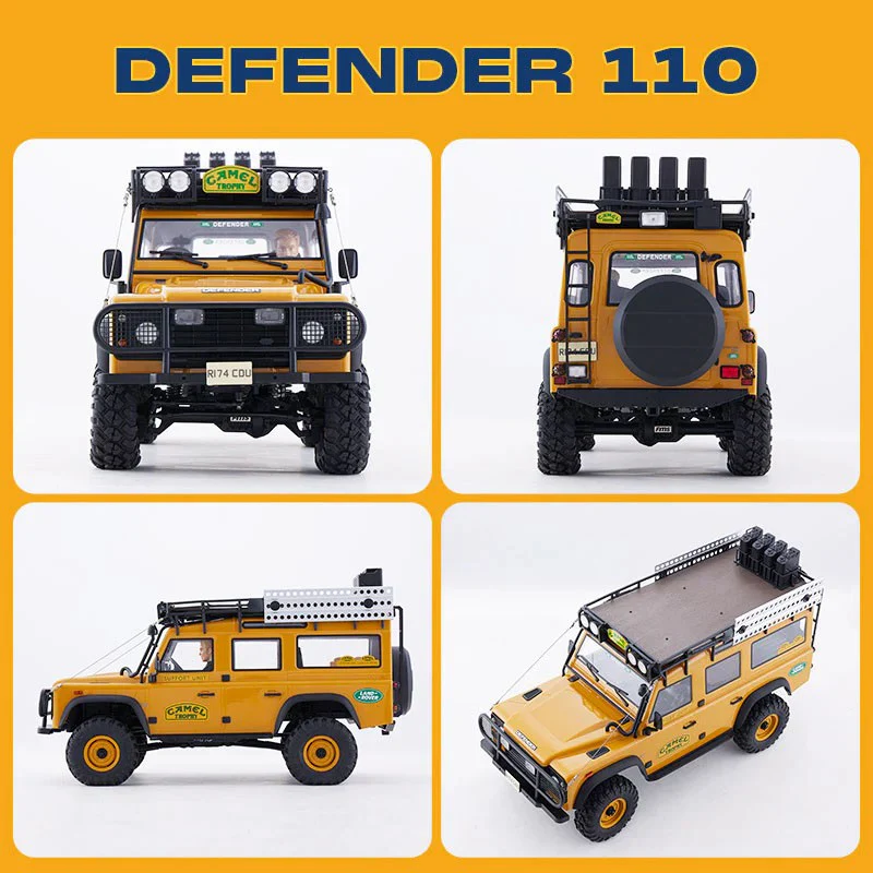 FMS Scale Land Rover Defender 110 FCX10 RTR FMS11045RS-YL-SP - Image 2