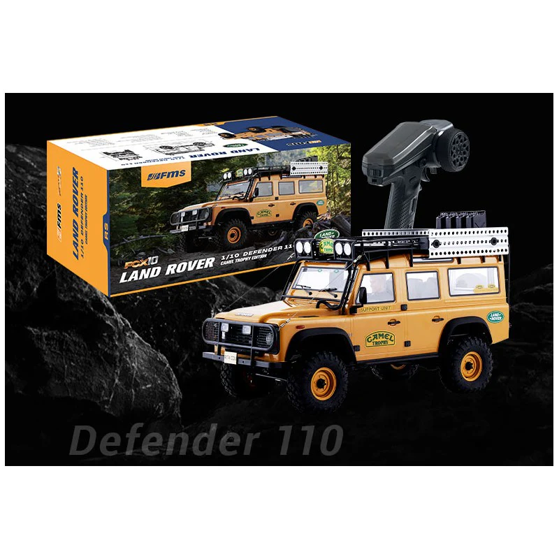 FMS Scale Land Rover Defender 110 FCX10 RTR FMS11045RS-YL-SP - Image 6