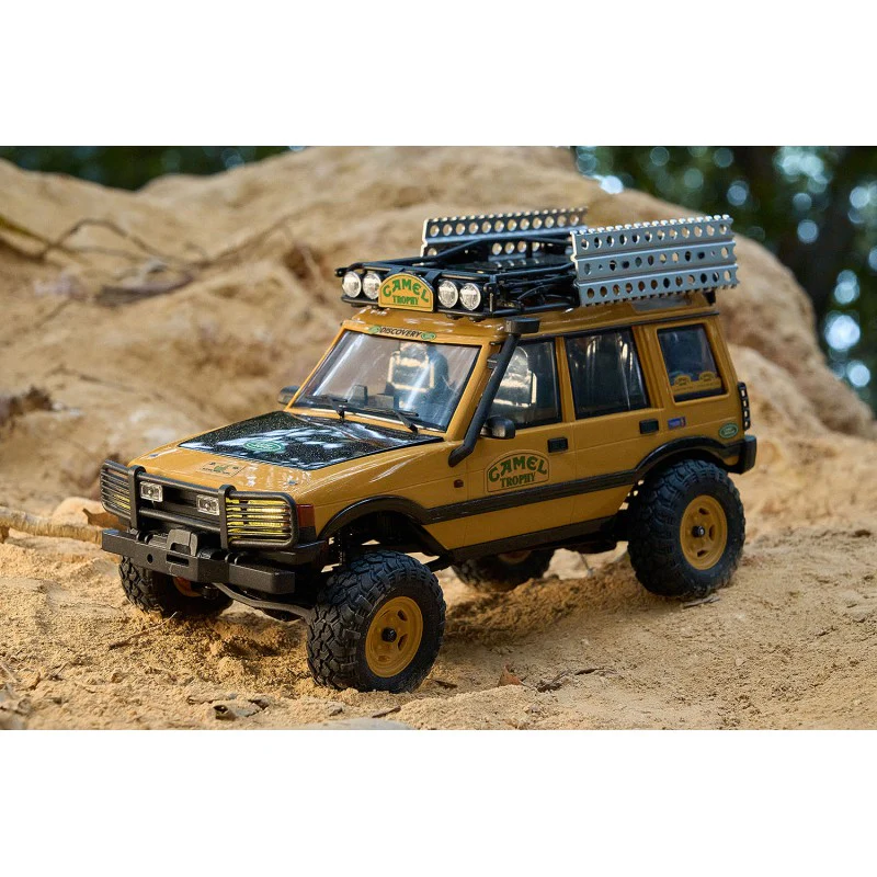 FMS Scale Land rover Discovery 1st gen Camel Trophy FCX24M 4WD 1/24 RTR FMS12483RTR-YL - Image 5