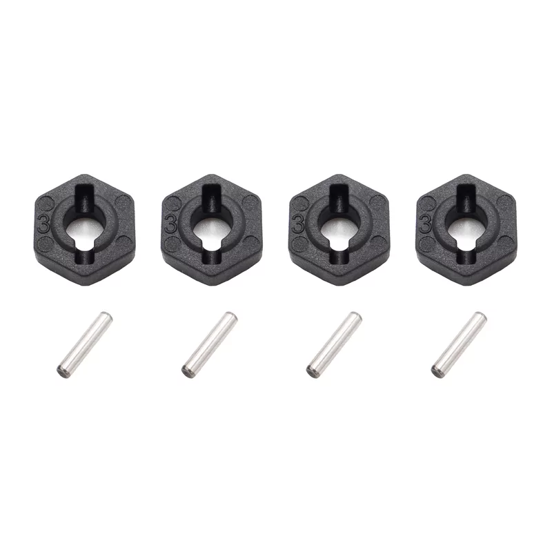 Funtek Hexagones + pins de roues (8Pcs) SBX FTK-21101