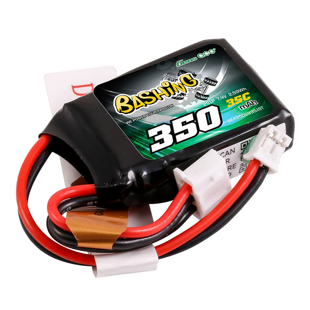 Gens Ace Accu Li-Po Bashing 7.4v 350 mah 35C JST PHR