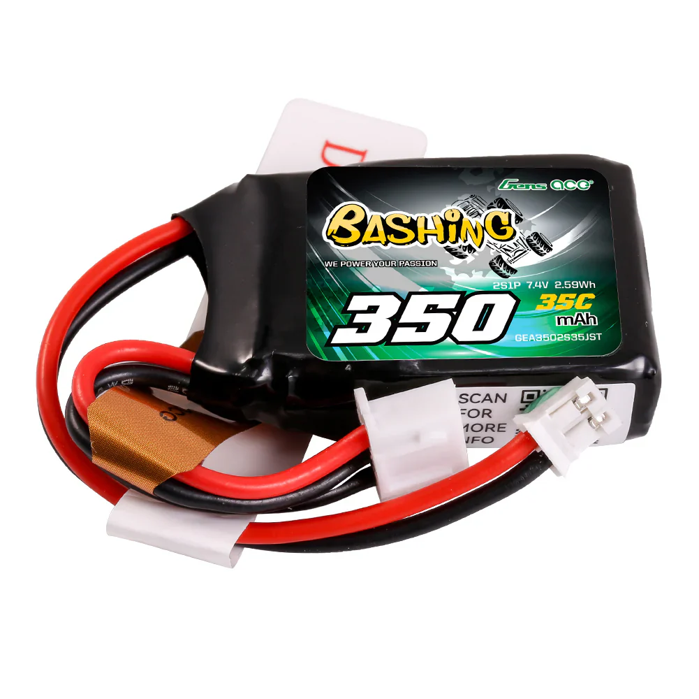 Gens Ace Accu Li-Po Bashing 7.4v 350 mah 35C JST PHR - Image 2