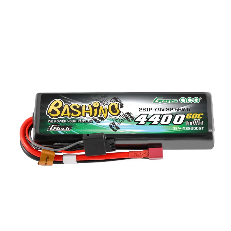 Gens Ace Accu lipo Bashing G-Tech 7.4v 4400mAh 60C Dean GEA442S60DGT - Image 2