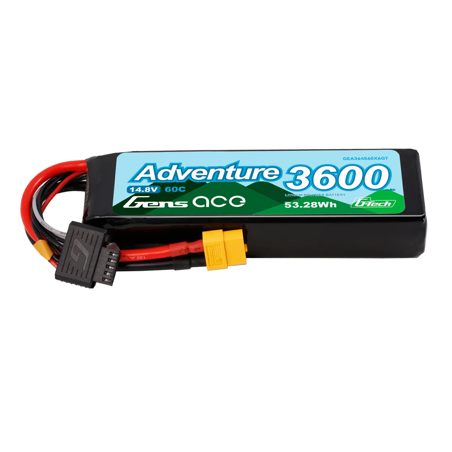 Gens Ace Accu lipo G-Tech Adventure 14.8v 3600mAh 60C XT60 - Image 2