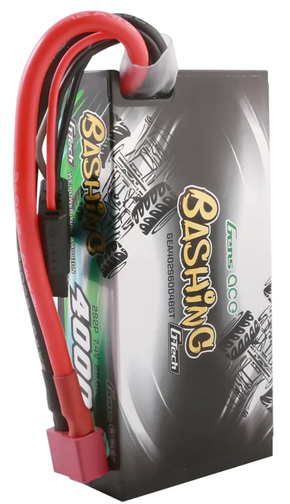 Gens Ace Accu lipo Shorty G-Tech 7.4v 4000mAh 60C Dean GEA402S60D48GT - Image 2