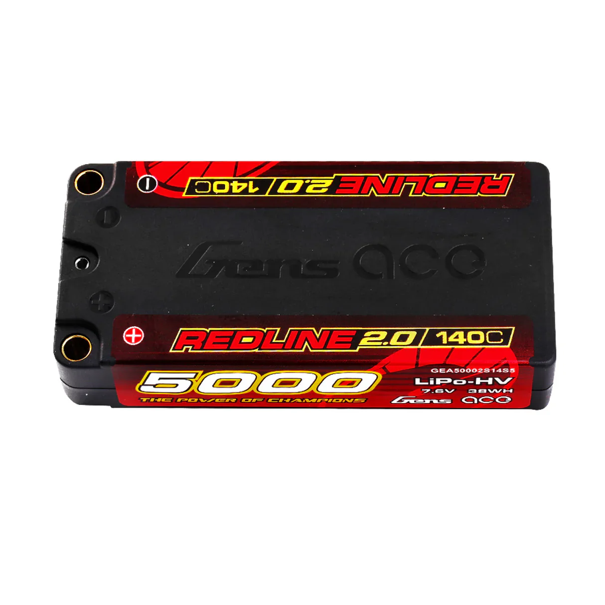 Gens Ace Redline 2.0 Hv Accu lipo Shorty 7.6v 5000mah 140C - Image 4