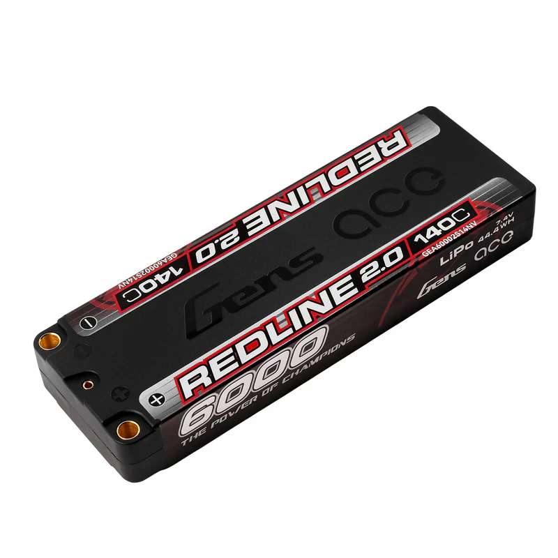 Gens Ace Redline 2.0 Accu lipo ULCG 7.4v 6000mah 140C 2S1P - Image 2