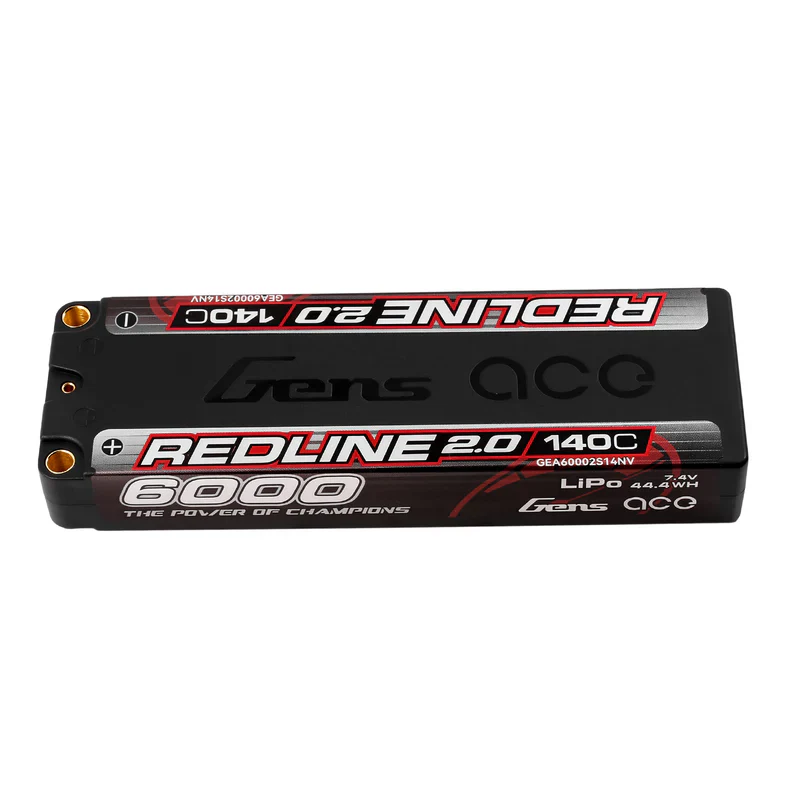 Gens Ace Redline 2.0 Accu lipo ULCG 7.4v 6000mah 140C 2S1P - Image 3