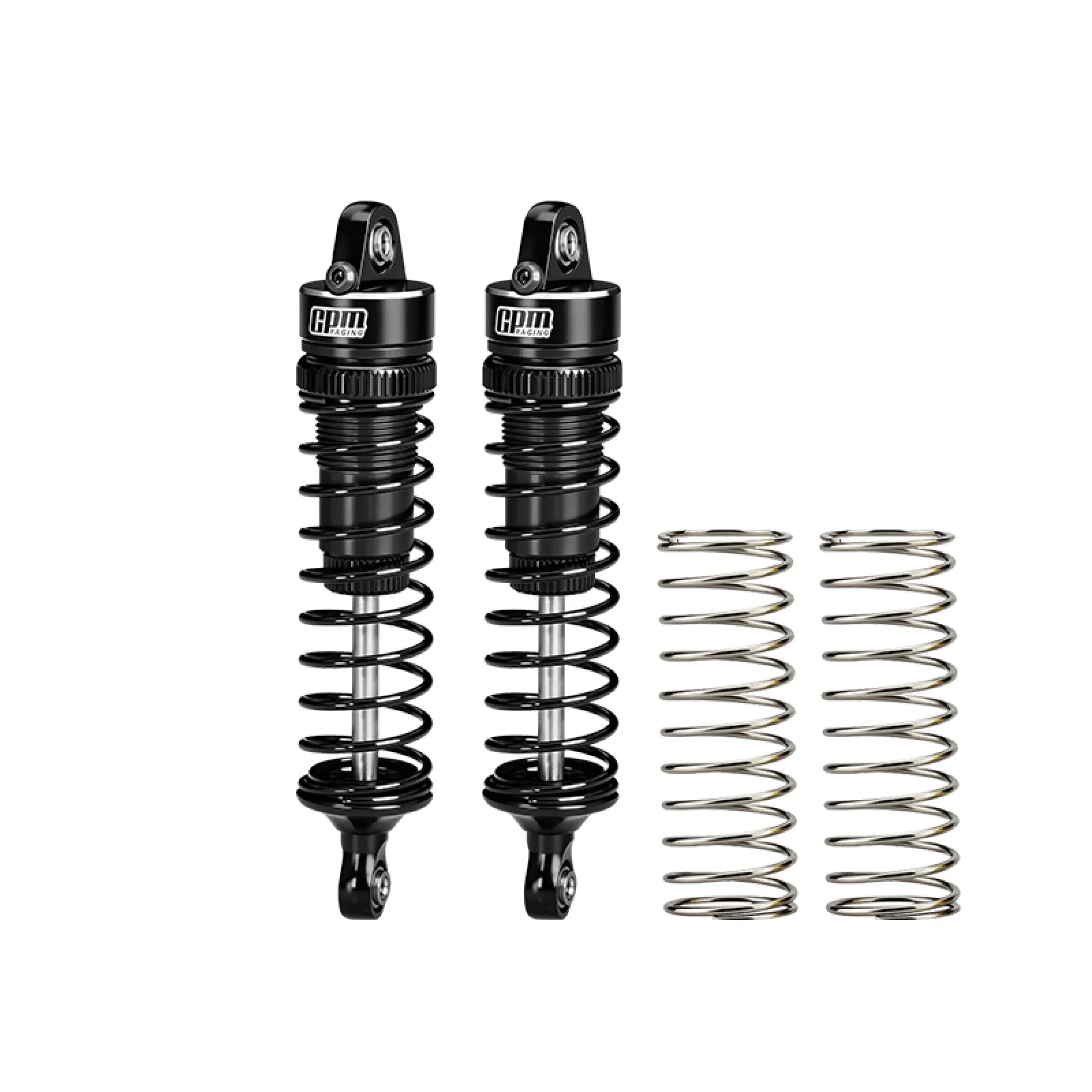 GPM Amortisseurs arrière réglable Alu Mini Kraton (x2) MAKM074R-BK