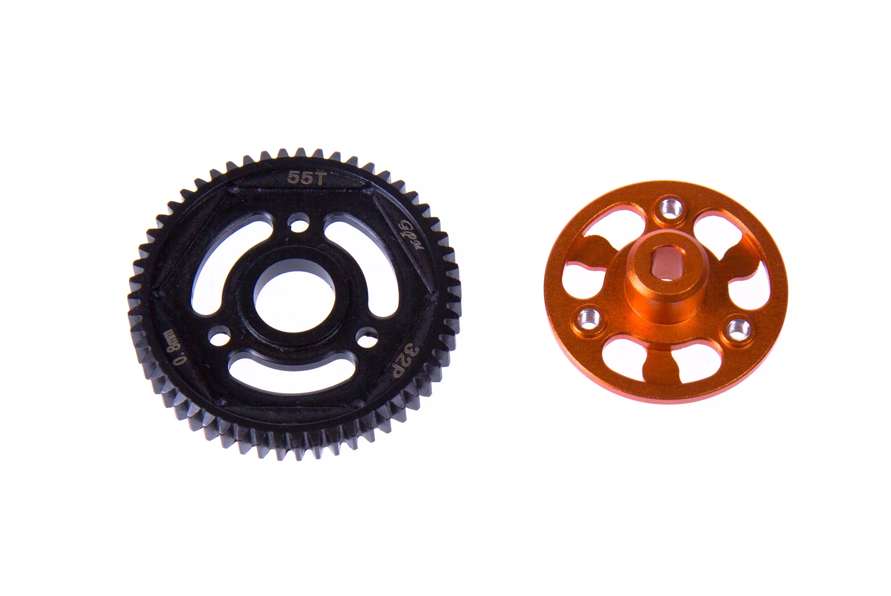 GPM Couronne acier 55dts + adaptateur alu orange SSCX21555T-OR