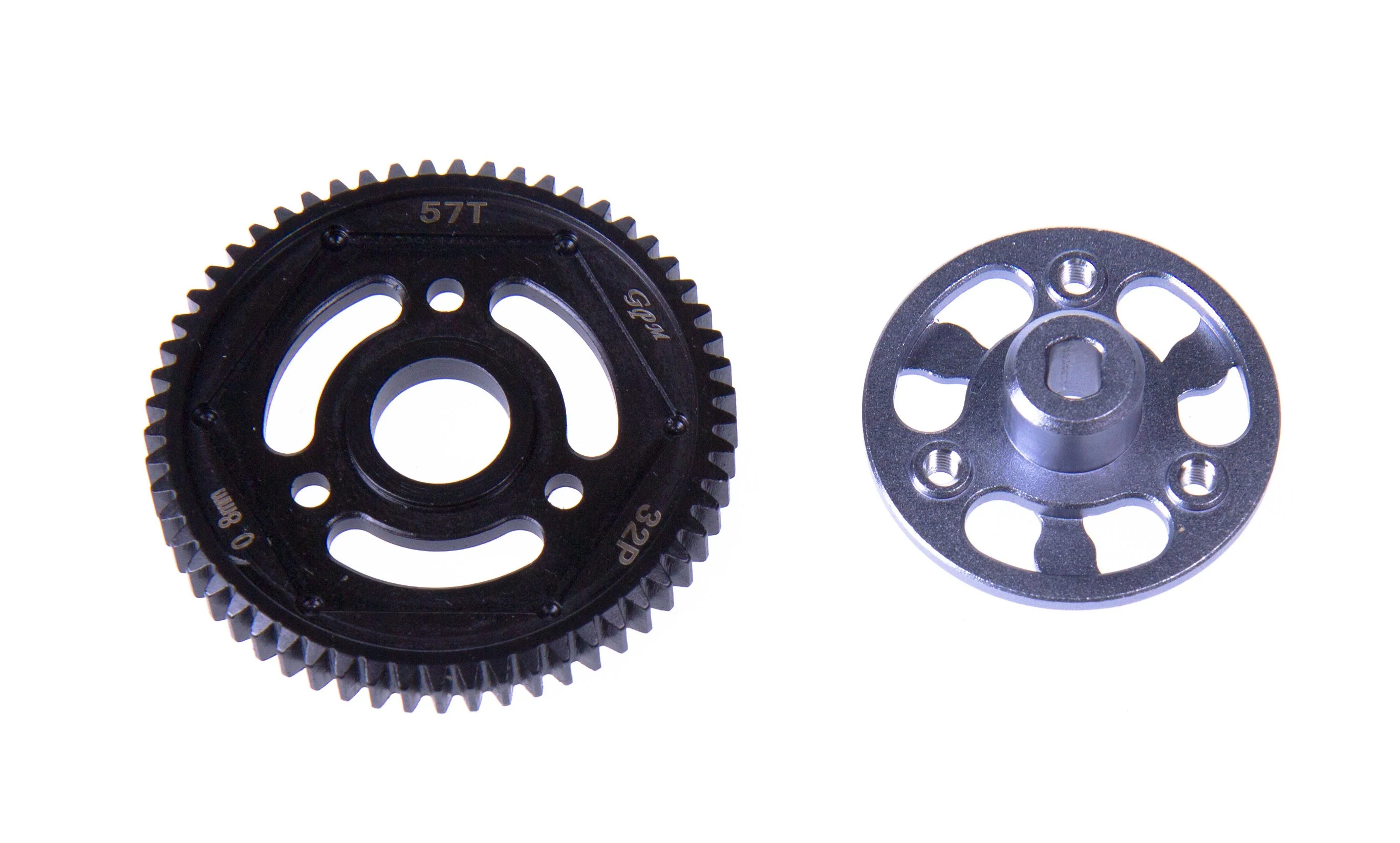 GPM Couronne acier 57dts + adaptateur alu gris SSCX21557T-GS