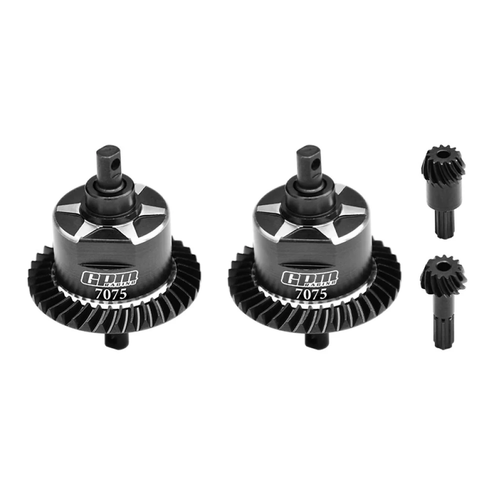 GPM Différentiels complet alu 7075 et pignons acier carbone TXMM1137S-BK