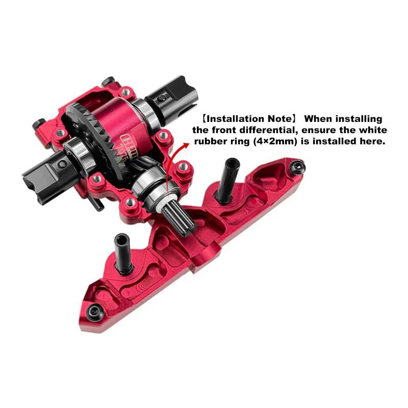 GPM Différentiels complet alu 7075 et pignons acier carbone TXMM1137S-BK - Image 3