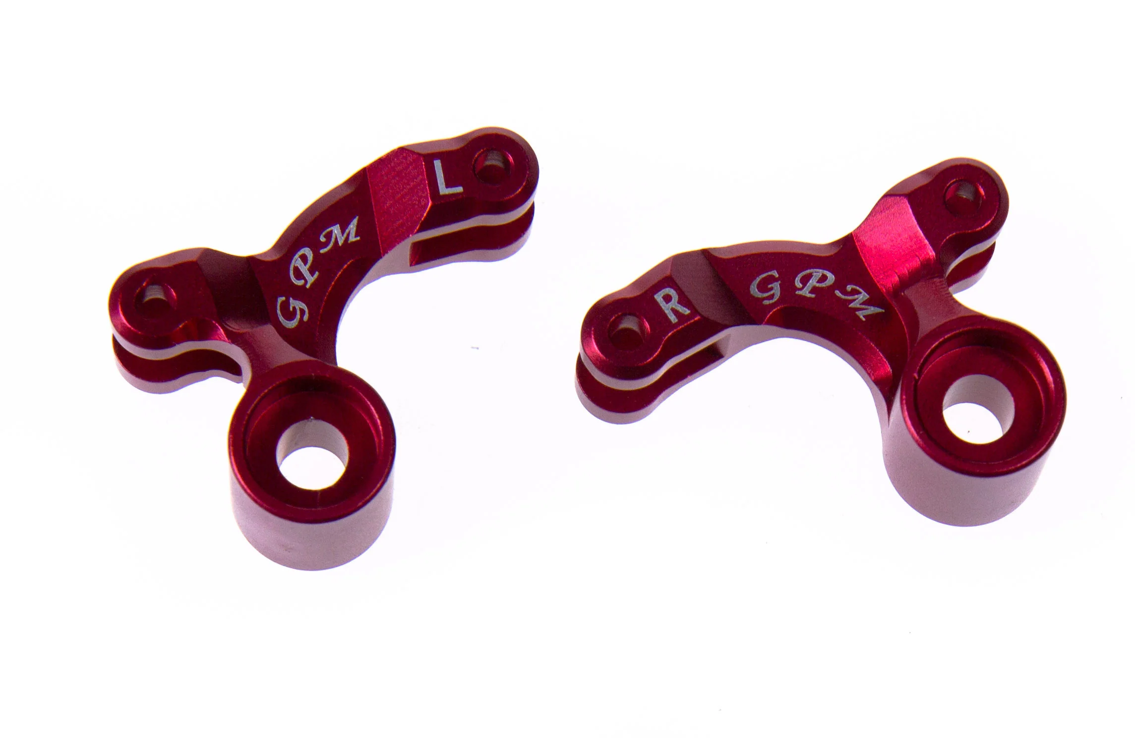 GPM Renvois amortisseur arrière alu rouge (x2) ER027R-R