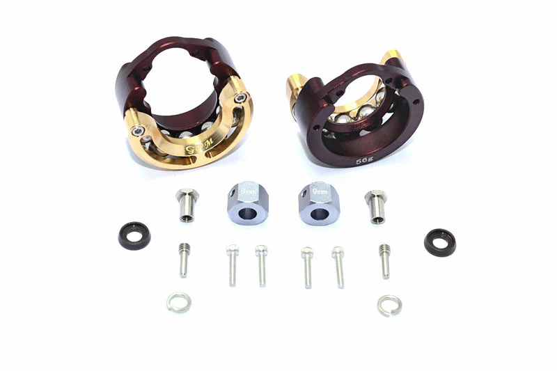 GPM Système de leste pendulaire + Hexa +9mm alu/laiton (x2) TRX4023B - Image 2