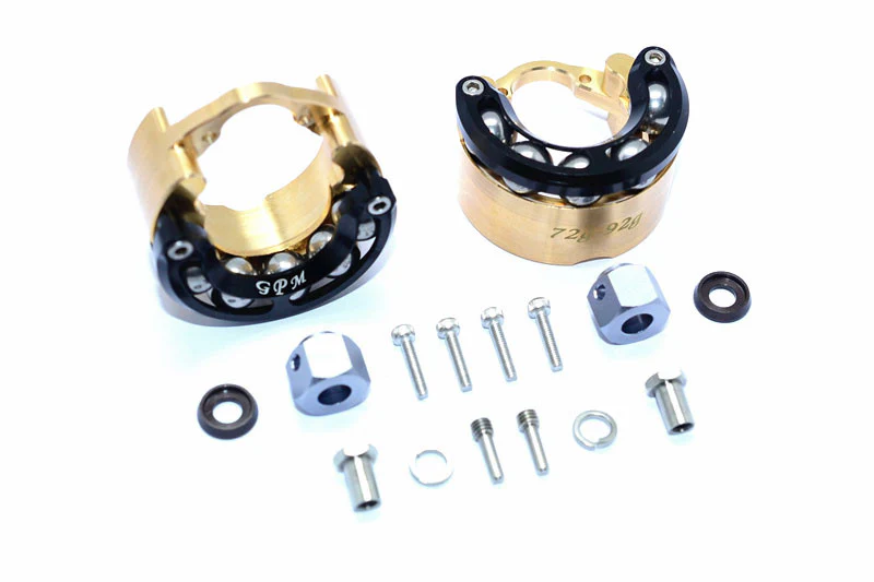 GPM Système de leste pendulaire + Hexa +9mm alu/laiton (x2) TRX4023C